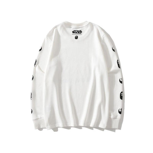 Bathing Ape Sweatshirts Spring and Autumn Cartoon Print Men's and Women's Ball Battle Pullover Sweater