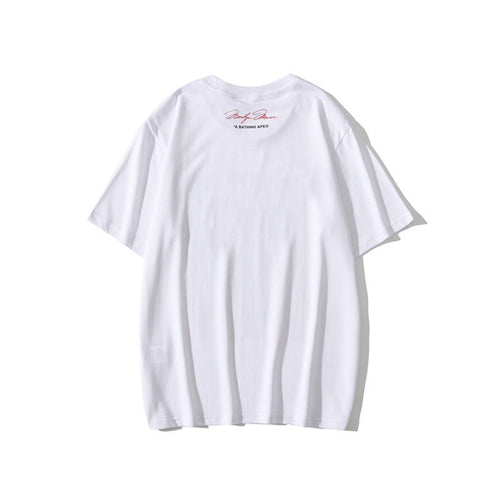 Bathing Ape T-Shirt Teen Casual Camouflage Light and Shadow T-shirt Short Sleeve