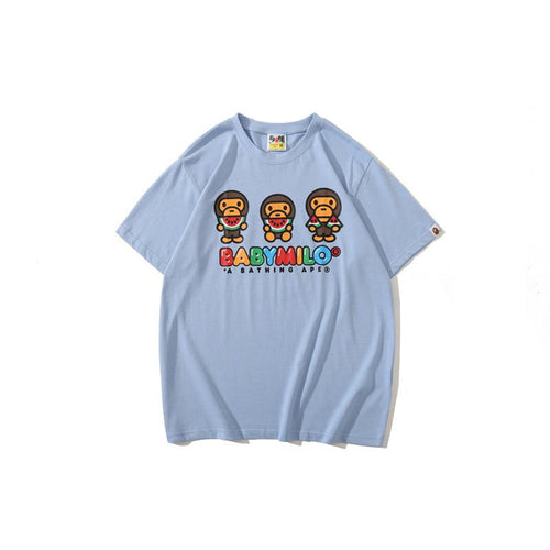 Bathing Ape T-Shirt Casual T-shirt Round Neck Short Sleeve