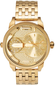 Diesel DZ7306 Mini Daddy Chronograph Men's Watch - Gold Dial & Gold Stainless Steel Strap